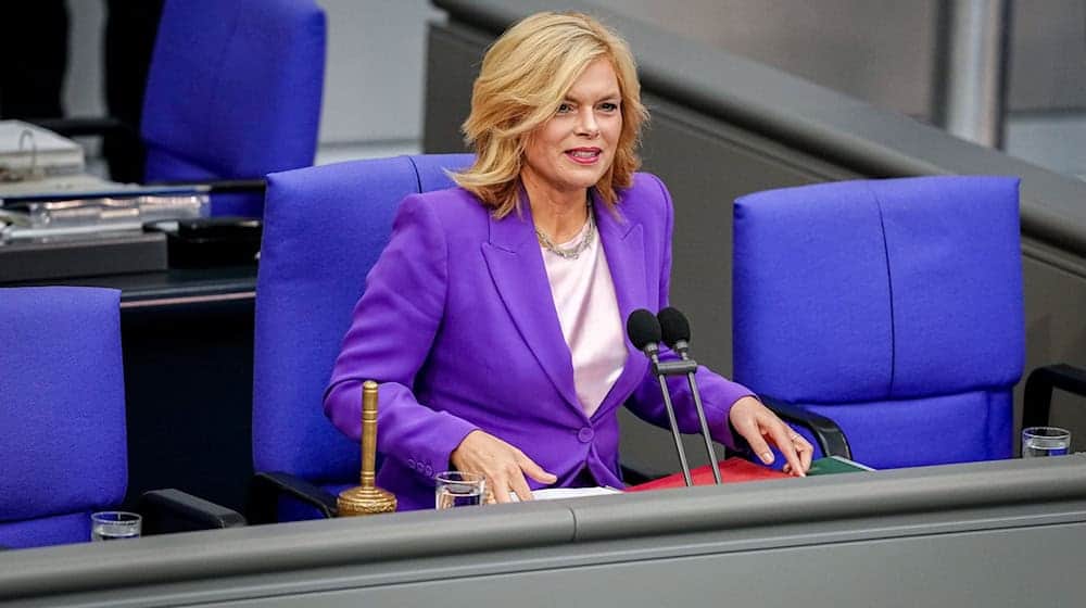 La Presidenta del Bundestag, Julia Klöckner (CDU), presidió la sesión de esta mañana. / Foto: Kay Nietfeld/dpa