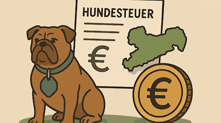 Illustration zur Hundesteuer in Sachsen: Je nach Gemeinde zahlen Hundehalter unterschiedlich hohe Beiträge, Bildquelle: ChatGPT