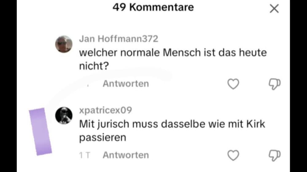 Ein Post als Gewaltaufruf. 