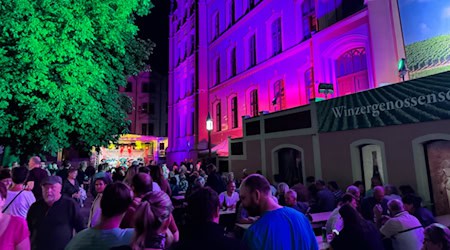 Dichtes Gedränge uum Weinfest in der Innenstadt. Foto: Ulf Mallek