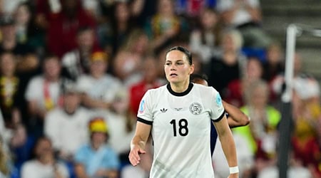 Leipzigs Nationalspielerin Giovanna Hoffman traf zum 3:4 bei Eintracht Frankfurt.  / Foto: Sebastian Christoph Gollnow/dpa