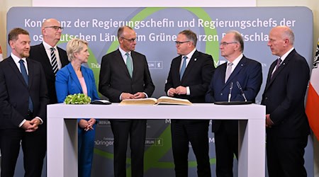 Hay mucho resentimiento en el Este, afirma el ministro de VM, el presidente Schwesig, tras la primera reunión entre los jefes de gobierno del Este y el canciller. Lo mismo le dijeron a Friedrich Merz / Foto: Martin Schutt/dpa