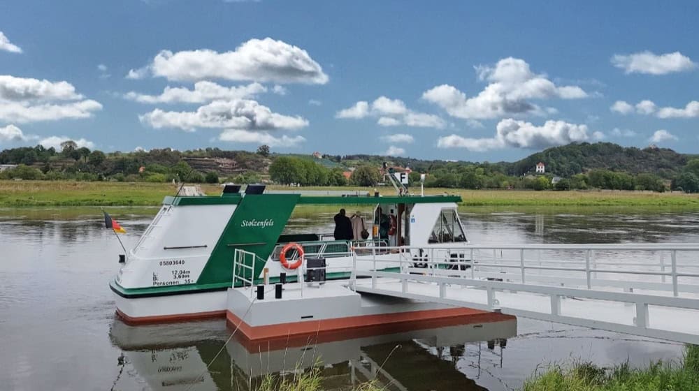 Die bisherige Fähre Stolzenfels. Foto: VGM Meißen
