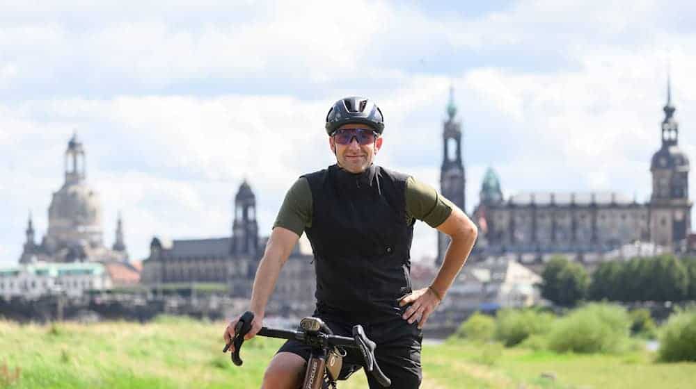 Former professional cyclist Markus Weinberg has finished his 7,800-kilometer bike tour through Europe in Portugal. / Photo: Robert Michael/dpa