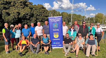 Die Elb-Radlergruppe. Foto: Stadtverwaltung Coswig