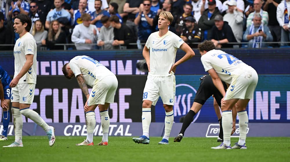 Wie in der Liga gab es für Magdeburg auch im Test nichts zu bejubeln / Foto: Uli Deck/dpa