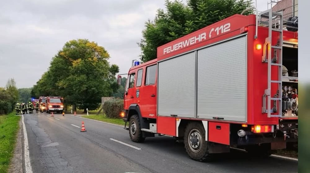 Einsatz in Munzig. Foto. Feuerwehr Wilsdruff