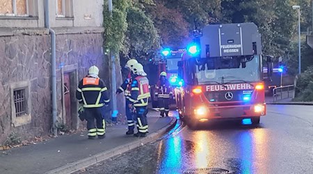 Einsatz in Meißen in der Wilsdruffer Straße. Foto: Feuerwehr Meißen