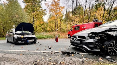 Unfall auf der S 80 am Freitag. Foto: Feuerwehr Moritzburg Unfall auf der S 80 am Freitag. Foto: Feuerwehr Moritzburg