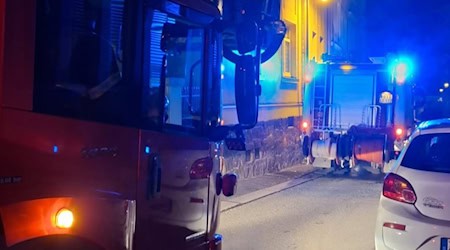 Einsatz in der Hafenstraße. Foto: Feuerwehr Meißen Einsatz in der Hafenstraße. Foto: Feuerwehr Meißen
