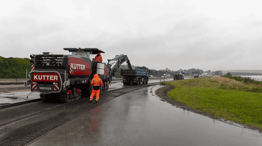 Bauarbeiten an der Autobahn. Foto: Autobahn GmbH des Bundes