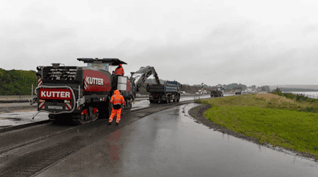 Bauarbeiten an der Autobahn. Foto: Autobahn GmbH des Bundes