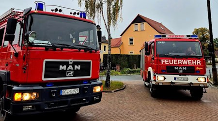 Feuerwehr Gröditz im Einsatz. Foto: Feuerwehr Gröditz