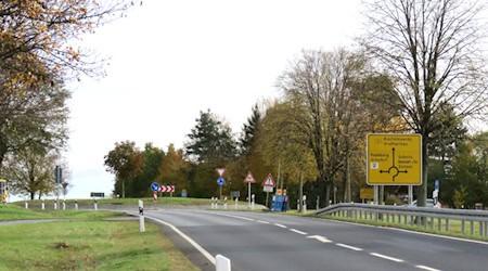 Der Kreisverkehr an der B 6/S 159 wird voll gesperrt. Foto: Matthias Stark Der Kreisverkehr an der B 6/S 159 wird voll gesperrt. Foto: Matthias Stark