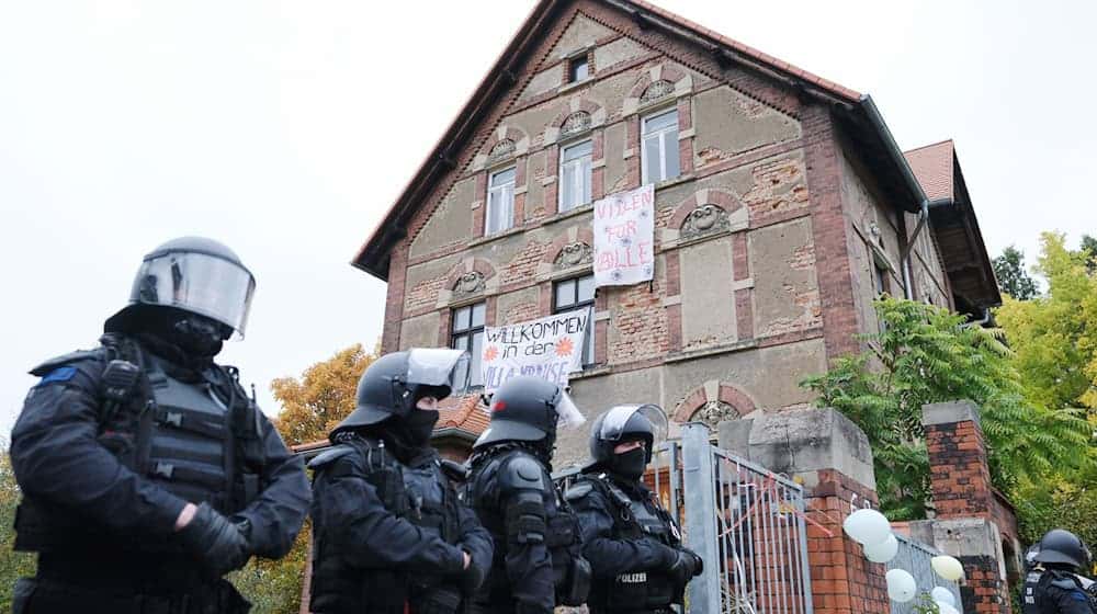 The police ended the occupation on Sunday / Photo: Sebastian Willnow/dpa