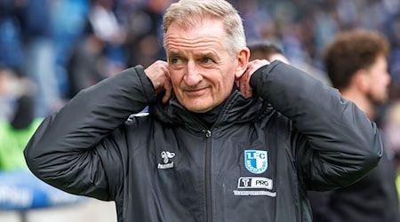 Petrik Sander fliegt mit dem FCM zum Pokal nach Bayern.  / Foto: Andreas Gora/dpa Petrik Sander fliegt mit dem FCM zum Pokal nach Bayern.  / Foto: Andreas Gora/dpa