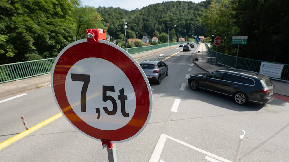 Now that the Elbe bridge has been reopened for traffic up to 7.5 tons, experts are sounding the alarm about the upstream rail crossing: from Tuesday, traffic will only flow on one side of the bridge. (Archive image) / Photo: Sebastian Kahnert/dpa