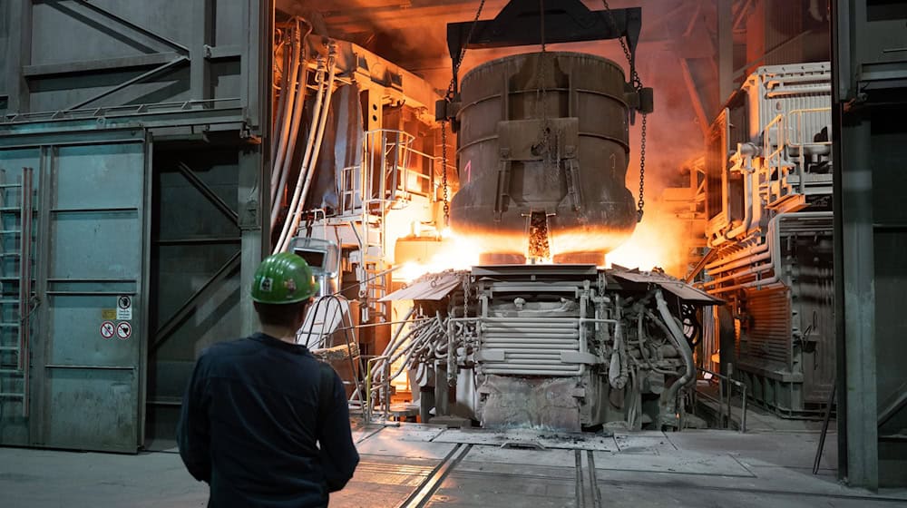 The fourth Saxon Steel Summit took place at BGH Edelstahl Freital / Photo: Sebastian Kahnert/dpa