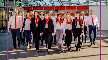 Fotoshootings mit dem Vorstand in Riesa. Foto: Sparkasse Meißen