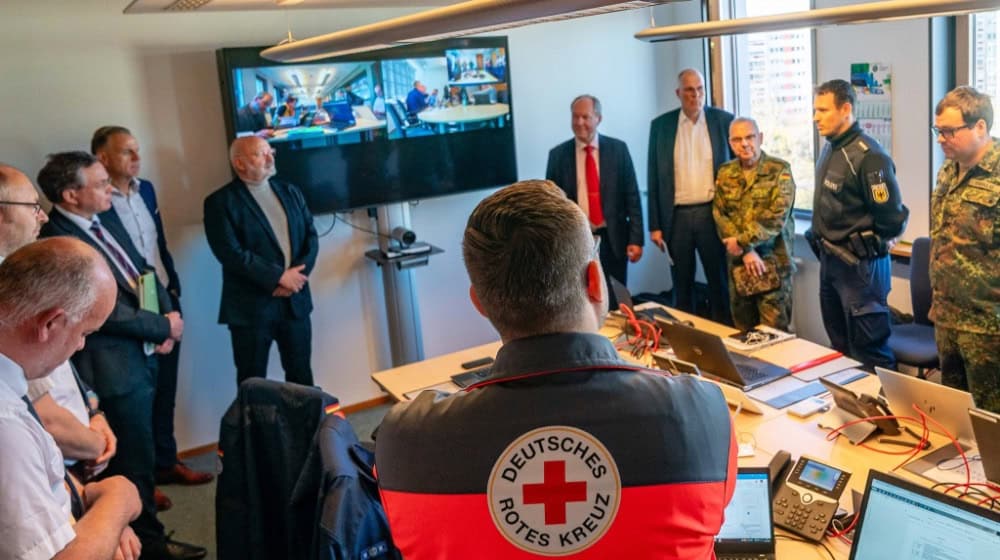 Teilnehmer bei der Landeskatastrophenschutzübung "Arida". Foto: Bundeswehr