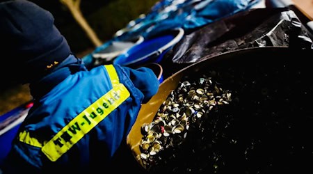 Kronkorken-Sammelaktion des THW Riesa. Foto: THW Riesa