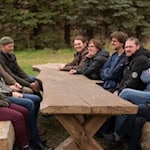 In Freiberg: Die Meißner Kreistagsfraktion von SPD/Grüne/Linke. Im Bild fehlen Thomas Gey und Michael Bauschke, die krankheitsbedingt nicht teilnehmen konnten. Foto: privat