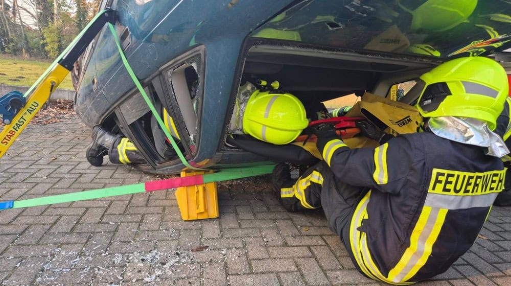 Training für Hilfeleistungen. Foto: Feuerwehr Gröditz