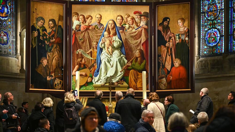 Вівтар, що колись стояв у Наумбурзькому соборі. (Архівне зображення) / Фото: Heiko Rebsch/dpa