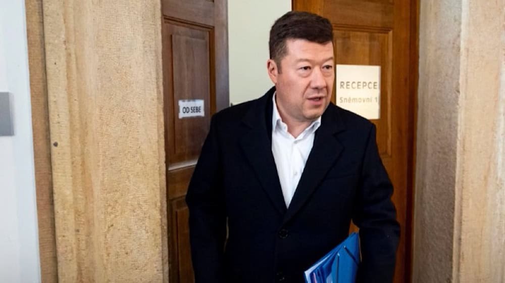 Parlamentspräsident Okamura. Foto: Social media