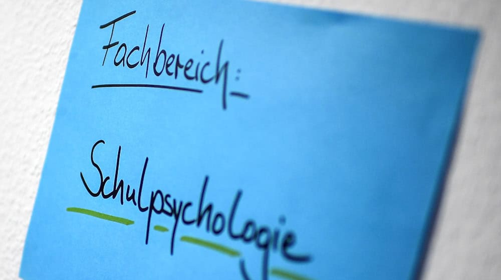 The Greens complain about a shortage of school psychologists in Saxony. (Symbolic image) / Photo: Britta Pedersen/dpa-Zentralbild/dpa