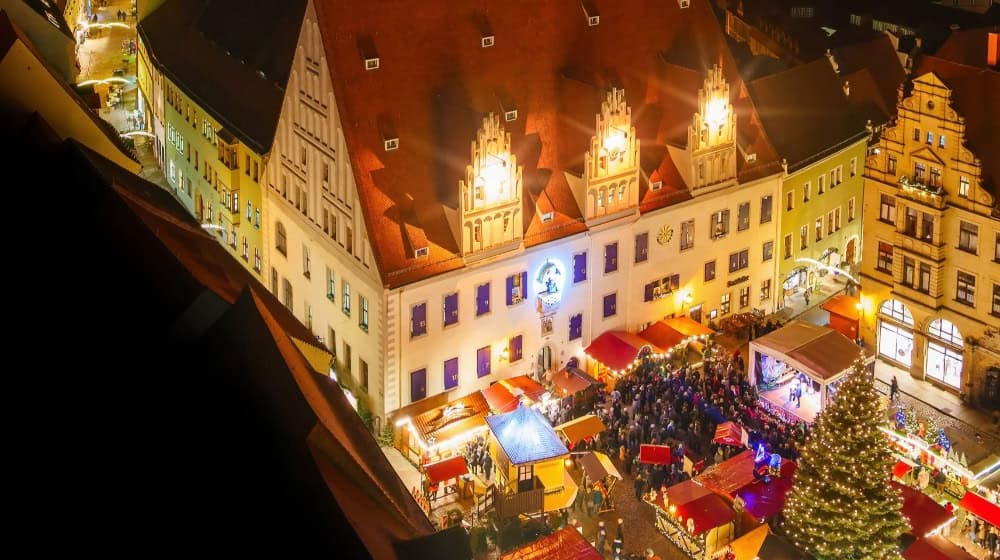 Meißner Weihnacht - Blick von der Frauenkirche, Foto: Robin Geyer
