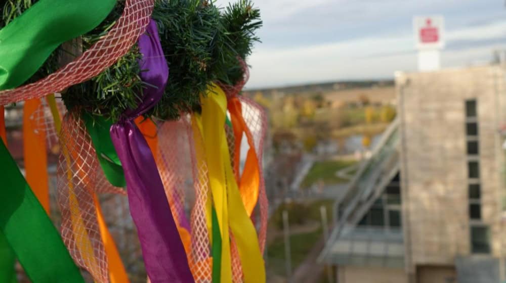 Die Sparkasse Meißen feierte Richtfest für die Modernisierung Sparkassengebäudes in Riesa. Foto: Sparkasse Meißen