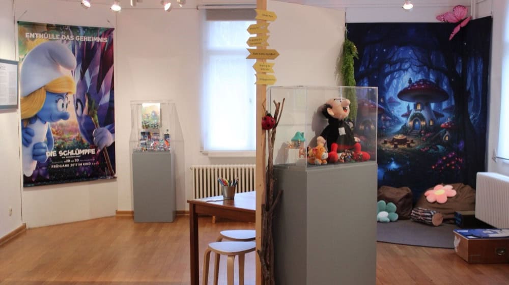 Die Schlümpfe-Ausstellung öffnet am 28. November. Foto: Karrasburg Museum Coswig