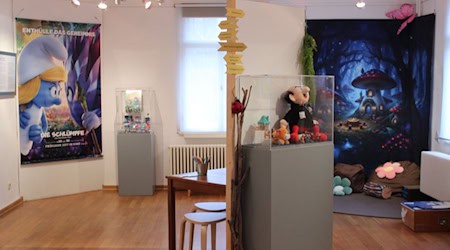 Die Schlümpfe-Ausstellung öffnet am 28. November. Foto: Karrasburg Museum Coswig