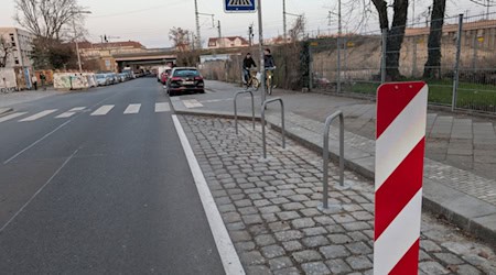 Neu in der Dresdner Neustadt: Radabstellbügel an der Ecke Lößnitzstraße/Marta-Fraenkel-Straße. Foto: Landeshauptstadt Dresden