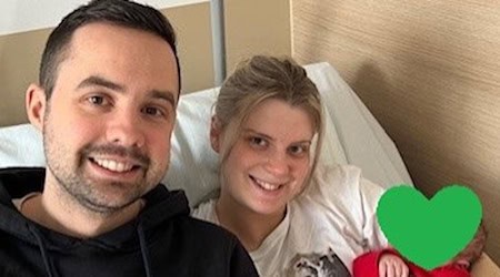 Die Eltern von Matilda im Elblandklinikum Riesa. Foto: Elblandkliniken