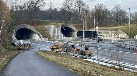 Die Sanierung des A4-Tunnels Königshainer Berge bei Görlitz steht vor dem Abschluss. (Archivbild) / Foto: Danilo Dittrich/dpa