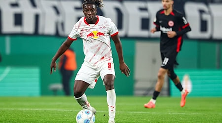 Amadou Haidara verlässt den sächsischen Bundesligisten RB Leipzig. (Archivbild) / Foto: Jan Woitas/dpa