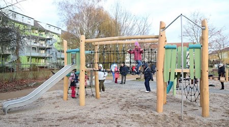 Der neue Spielplatz in Weida. Foto: Stadt Riesa, Pressestelle