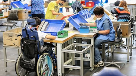 Der DGB fordert mehr Einsatz sächsischer Unternehmen für die Beschäftigung von Menschen mit Behinderung. (Archivbild)  / Foto: Jan Woitas/dpa-Zentralbild/dpa
