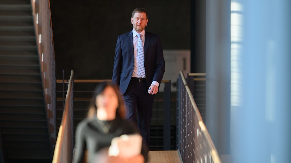 Saxony's Minister President Kretschmer on the pension debate: "It was very important that we had this discussion." / Photo: Robert Michael/dpa