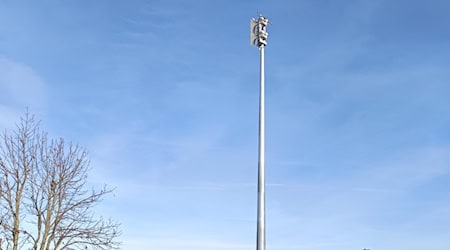 Multifunktionale Sirene in Lommatzsch. Foto: Landratsamt Meißen