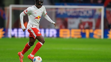 Yan Diomandé von RB Leipzig gelang beim 6:0 gegen Eintracht Frankfurt ein Dreierpack. / Foto: Jan Woitas/dpa