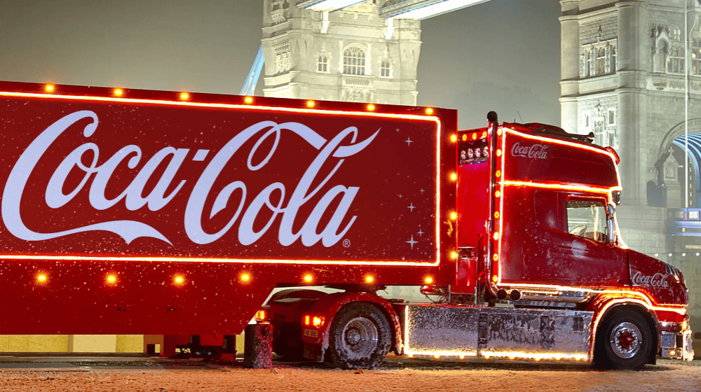 Der Coca-Cola Christmas Truck. Foto: Coca-Cola