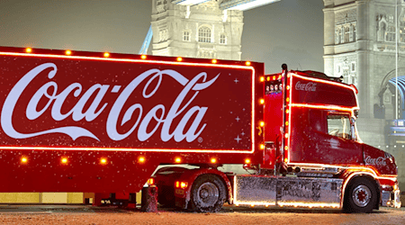 Der Coca-Cola Christmas Truck. Foto: Coca-Cola