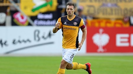 Sören Gonther war von 2017 bis 2019 selbst als Spieler bei Dynamo aktiv.  (Bild: Bild: DFB-Pokal 2017/18, 1. Hauptrunde, TuS Koblenz gegen SG Dynamo Dresden: Sören Gonther (SG Dynamo Dresden); Urheber: Sandro Halank, Wikimedia Commons; Lizenz: CC BY-SA 3.0, creativecommons.org. Original verfügbar unter: commons.wikimedia.org)