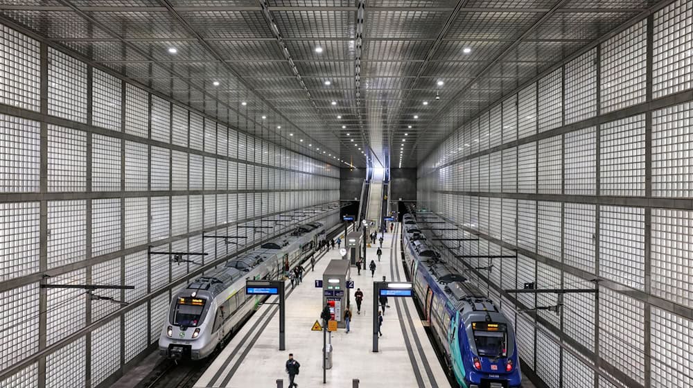 55-metre-long escalators are planned for the Leipzig City Tunnel. (archive picture). / Photo: Jan Woitas/dpa