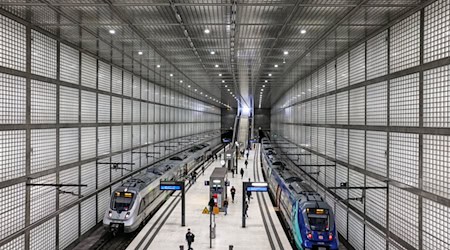 55 Meter lange Rolltreppen sind am Leipziger City-Tunnel geplant. (Archivbild). / Foto: Jan Woitas/dpa