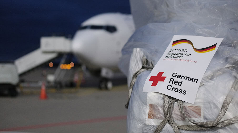 Das DRK liefert bereits zum 21. Mal Hilfsgüter für den Gazastreifen. (Archivbild) / Foto: Sebastian Willnow/dpa