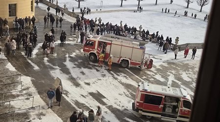 Samstagvormittag: Feueralarm am Schloss Moritzburg. Foto: Feuerwehr Moritzburg